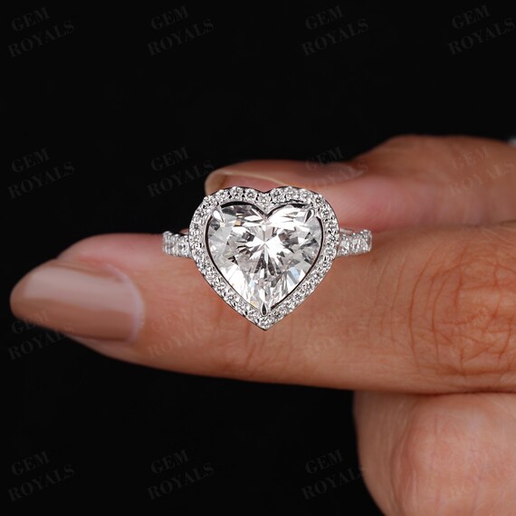 1/4カラットダイヤモンド女性用結婚指輪 14Kゴールド FINEROCK 1/4 Carat Diamond Womens We 並行輸入品 ハート型 4カラット IGI 認定 ラボ グロウン ダイヤモンド ハロー
