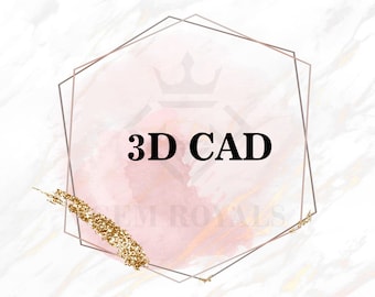 Kundenspezifische Verlobungsring 3D CAD Design Ring Benutzerdefinierte Schmuck Design