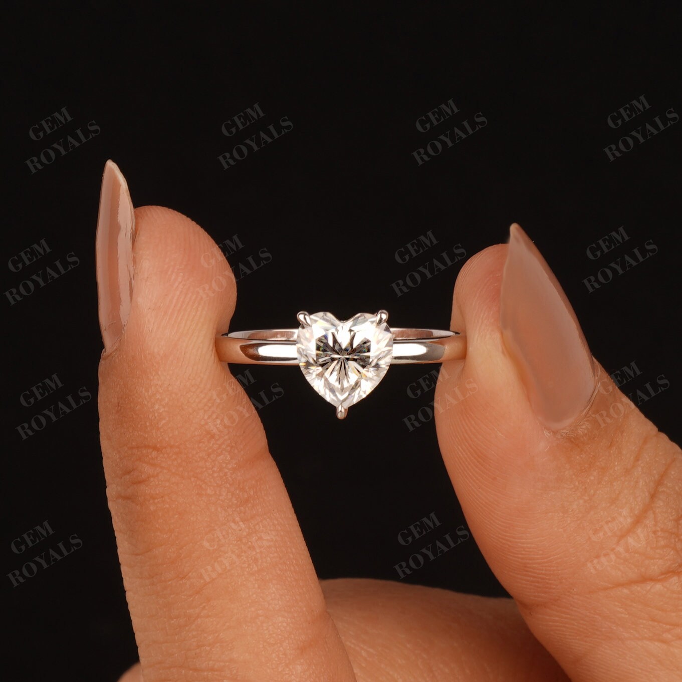 Jude Jewelers Angel Wing Heart Ring – Vintage Style Stainless Steel Promise/Cocktail Ring, Size 10 - View #2