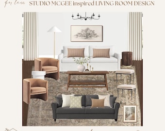 McGee & Co Living Room Package 1 Studio McGee Art Online Interior Design Curated Full Room Modern Home Decor Shopping Guide
