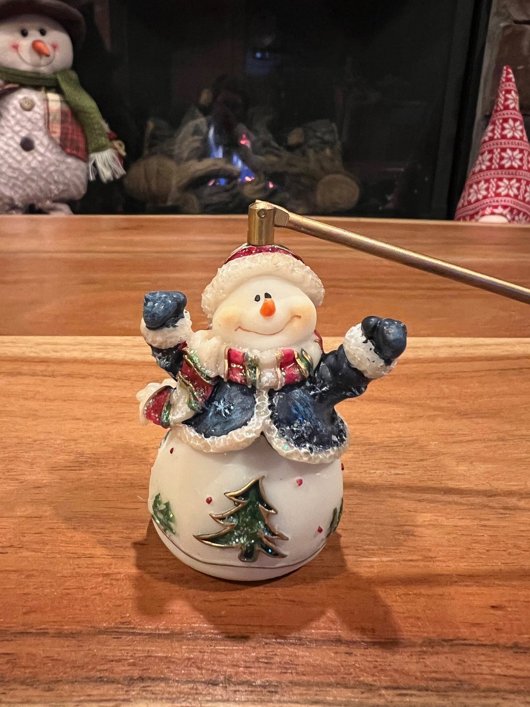 Home Interiors Snowman Candle Snuffer Etsy