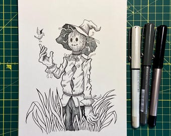 The Friendly Scarecrow - Prints