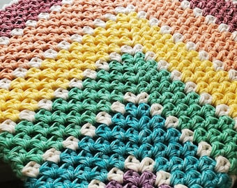 Baby Blanket Rainbow Cotton