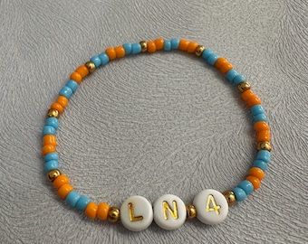 Personalized F1 Beaded Bracelet: Custom Motorsport Fan Jewelry
