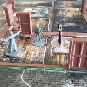 Mansions of Madness Board Clips & Door Set – Secure Map Tiles, Doors, and Enhanced Gameplay