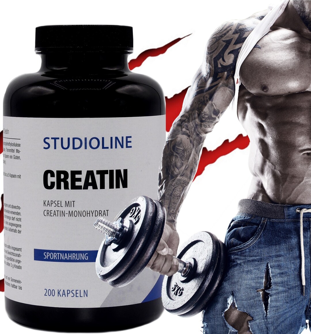 Creatine Monohydrate 200 Capsules Highest Dosage 3500mg Brand Premium ...