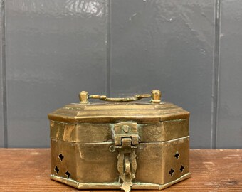 Vintage Brass Tin