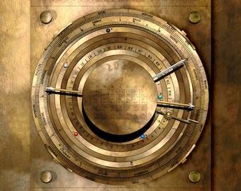 Calendario fisso internazionale con interfaccia Antikythera (stampabile)