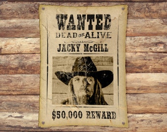 Wanted Poster Mockup (Editable - Printable)