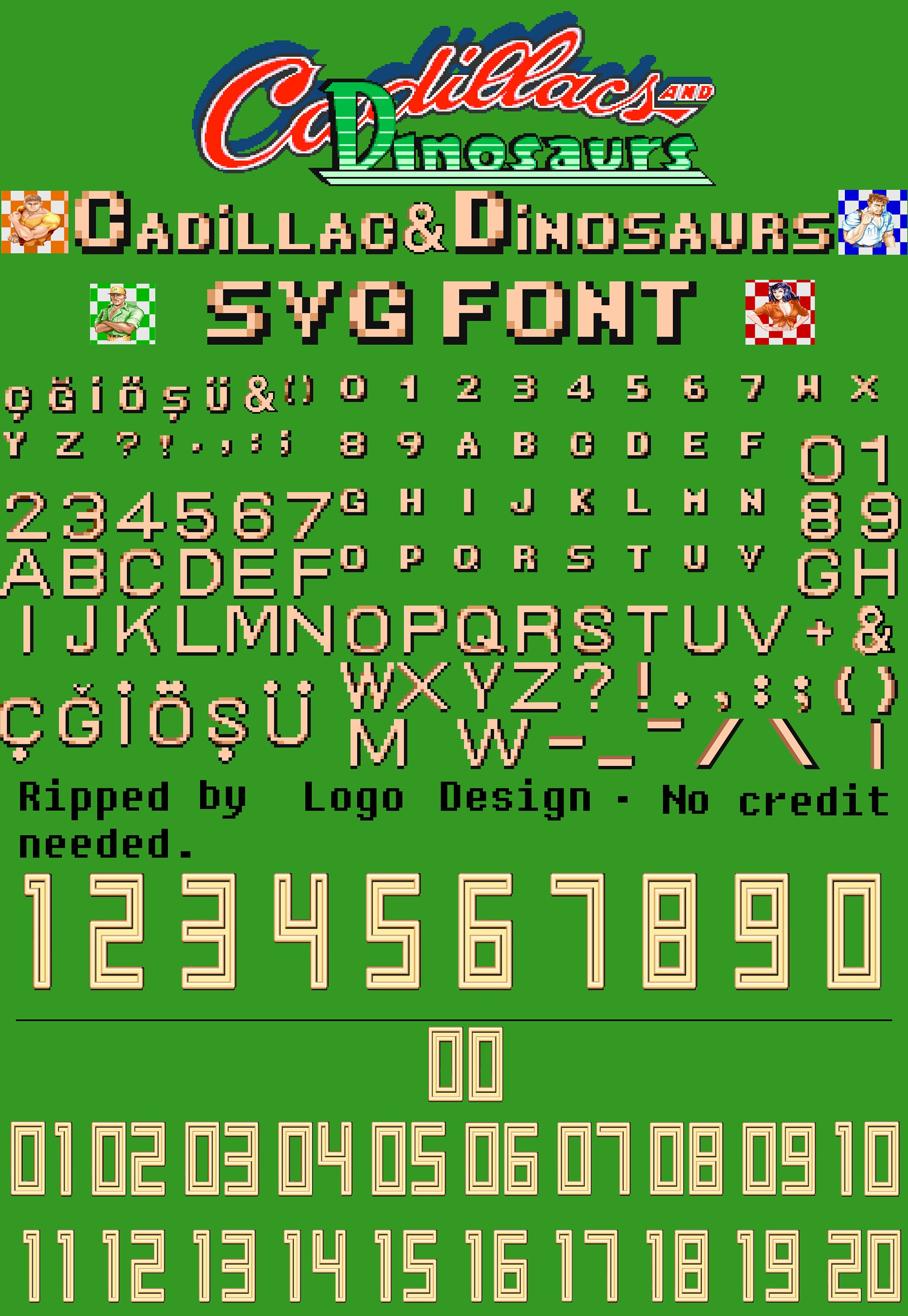 Cadillac and Dinosaurs Retro Arcade Svg Font - Etsy