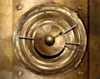 Calendario per il 2025 con interfaccia Antikythera (stampabile)