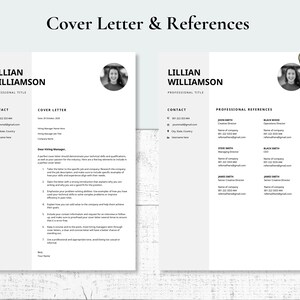 Clean Resume Template for Mac Pages Minimalist CV Template With Cover ...