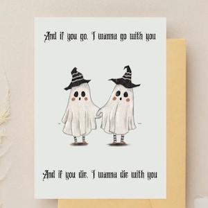 Tarjeta de aniversario para imprimir, tarjeta romántica con descarga digital, tarjeta de aniversario gótica para él o ella, tarjeta de aniversario para novio o esposo en formato PDF