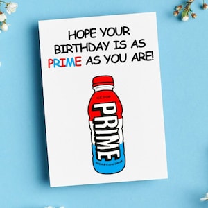 Carte d’anniversaire pour enfants IMPRIMABLE, carte d’anniversaire Prime en téléchargement numérique, carte d’anniversaire Prime Energy Drink pour adolescents garçons/pour adolescentes PDF