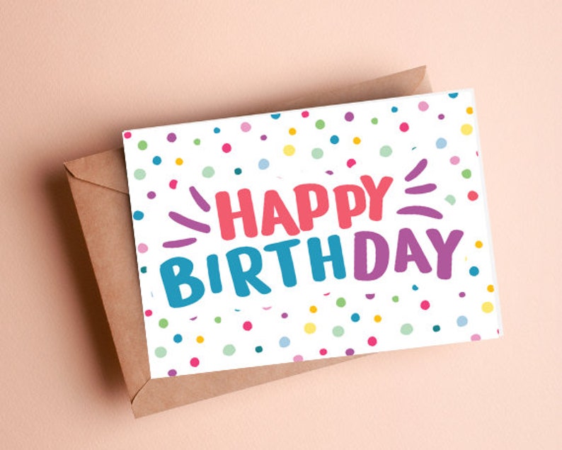 PRINTABLE Birthday Card Digital Download Birthday Cards Fun - Etsy Canada