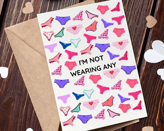 PRINTABLE Valentine's Day Card, Digital Download Valentine's Day Card, Naughty Cute Valentines ...