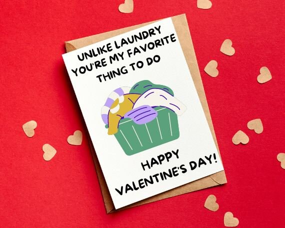 PRINTABLE Valentine's Day Card, Digital Download Valentine's Day Card ...