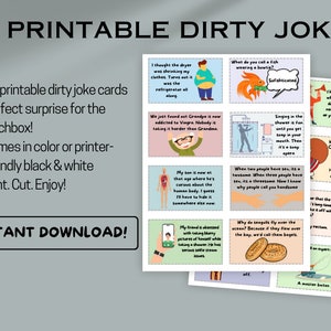40 cartões de lancheira de piada suja para impressão apenas para adultos, cartões de piada de download instantâneo para marido, download digital de piadas de pai para almoços