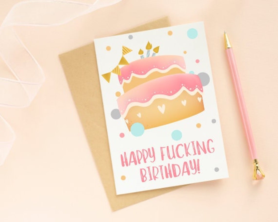PRINTABLE Birthday Card, Digital Download Birthday Card, Rude Birthday ...