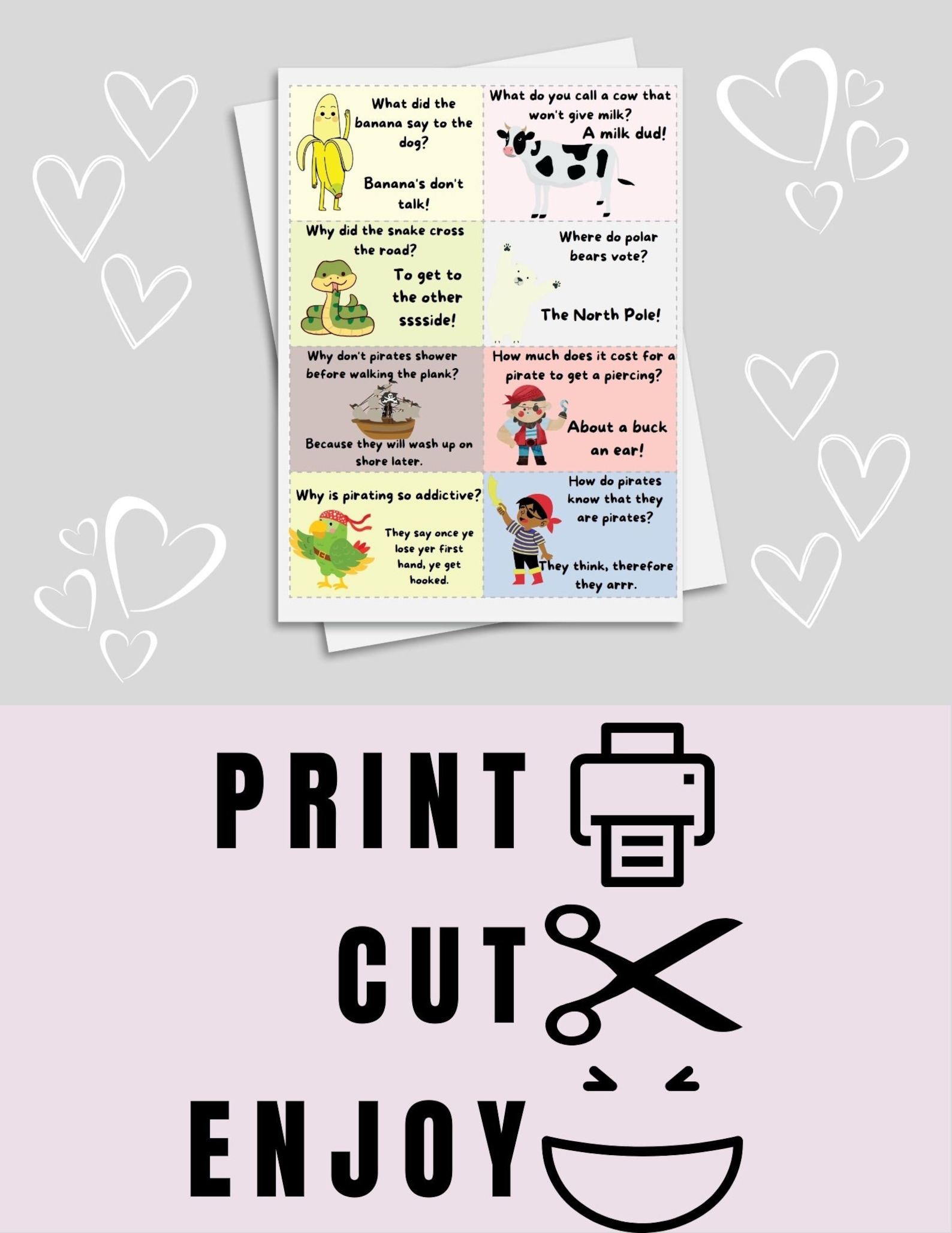 100 Printable Fun Fact Cards for Kids, Instant Download Fun Fact Cards ...