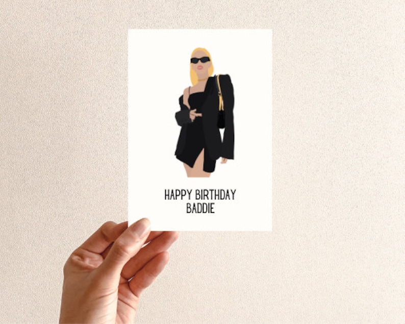 PRINTABLE Baddie Birthday Card Digital Download Gen Z - Etsy México