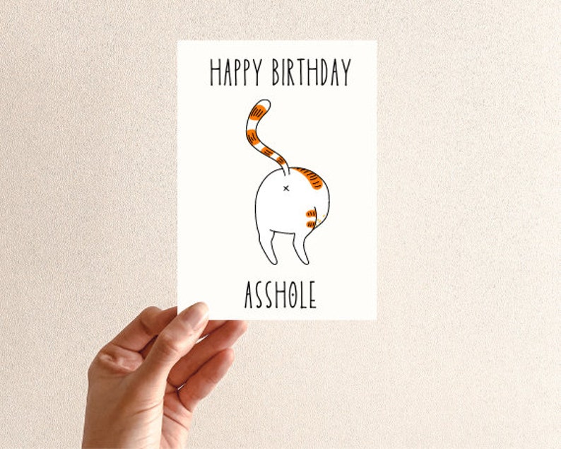 PRINTABLE Funny Birthday Card, Digital Download Adult Birthday Card ...