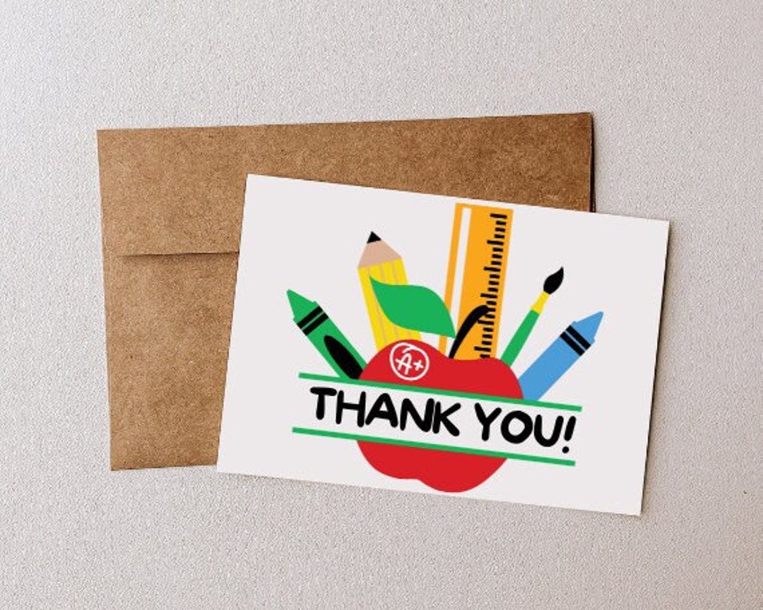 PRINTABLE Teacher Thank You Card - Il 1080xN.4717341190 46z6 