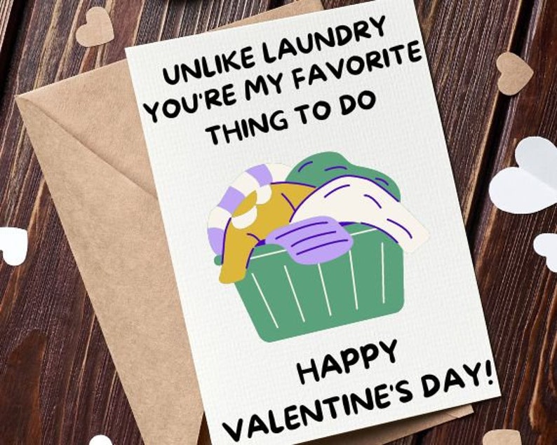 PRINTABLE Valentine's Day Card, Digital Download Valentine's Day Card ...