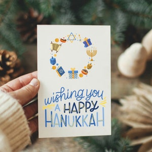 Carte Happy Hanukkah IMPRIMABLE, Carte Hanukkah en téléchargement numérique, Carte Happy Hanukkah PDF imprimable