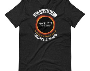 Shelbyville, INDIANA Eclipse Shirt for the Great North American Total Eclipse of The Sun April 8, 2024 Best Souvenir Gift Tee