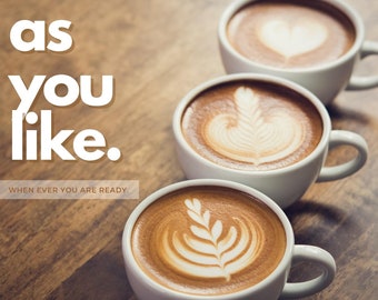 Wall art. High Quality Printable. Cappuccino Wall Art for Coffee shops, Home, Kitchen, and Offices. Unframed.