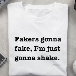 White T-shirt - Shake It Off