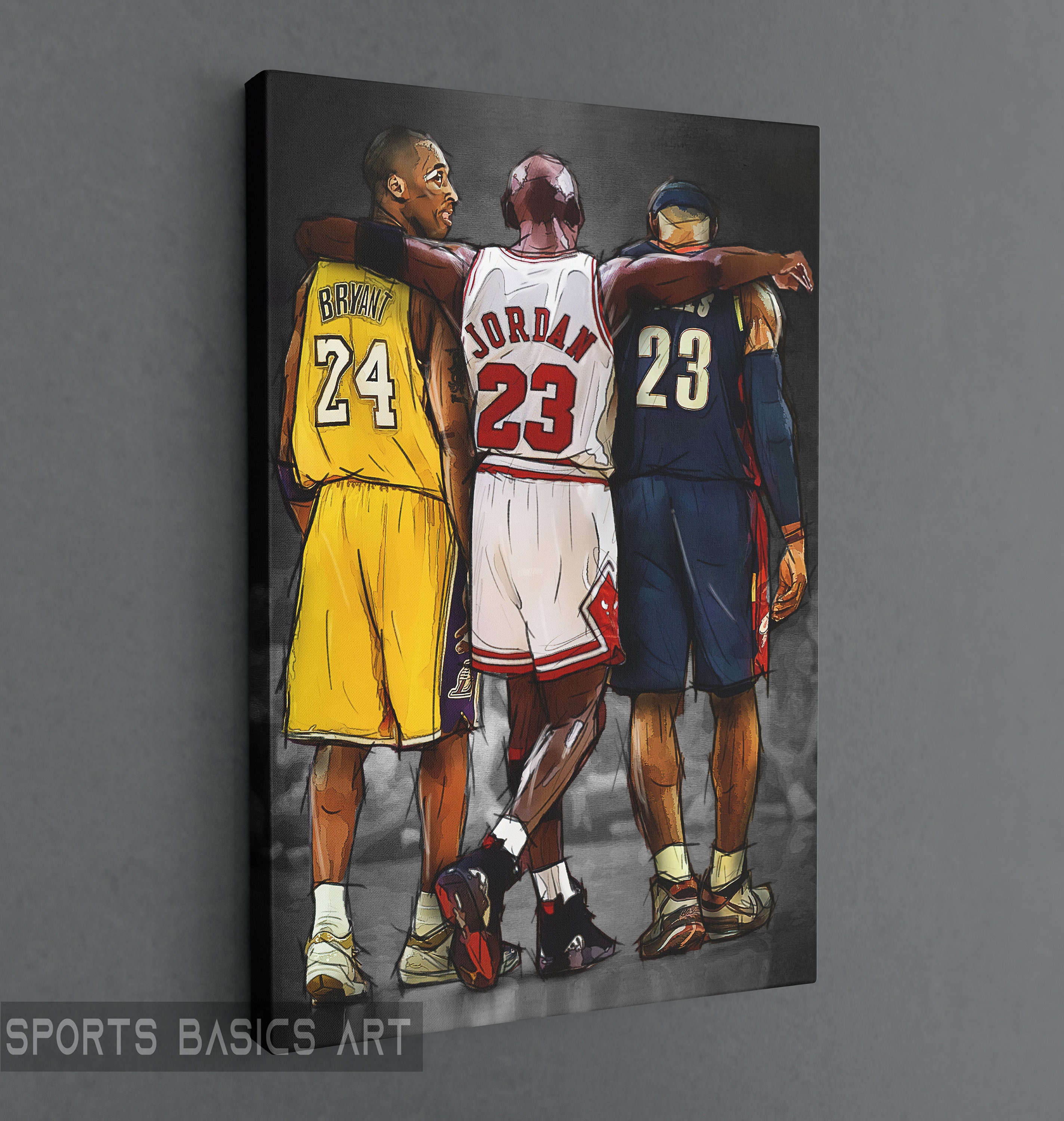 michael jordan kobe bryant lebron james poster