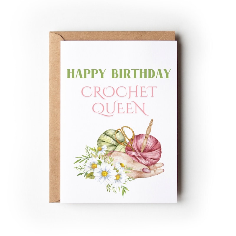 Crochet Card - Etsy
