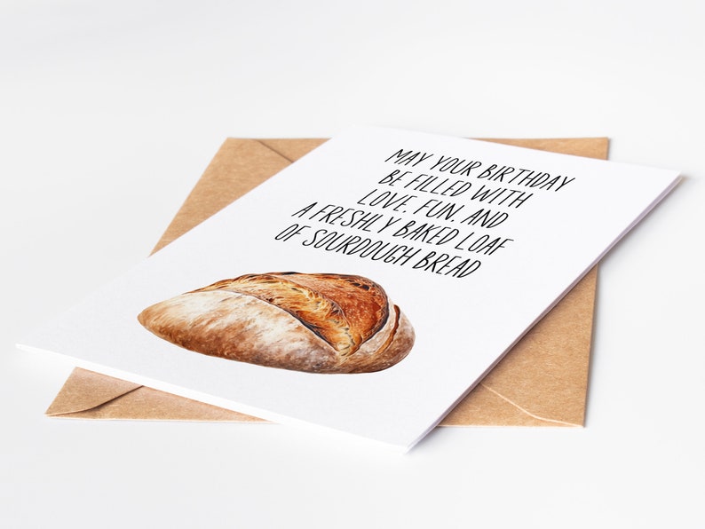 Young And Cool To Sourdough Card Sourdough Birthday Greeting Cards