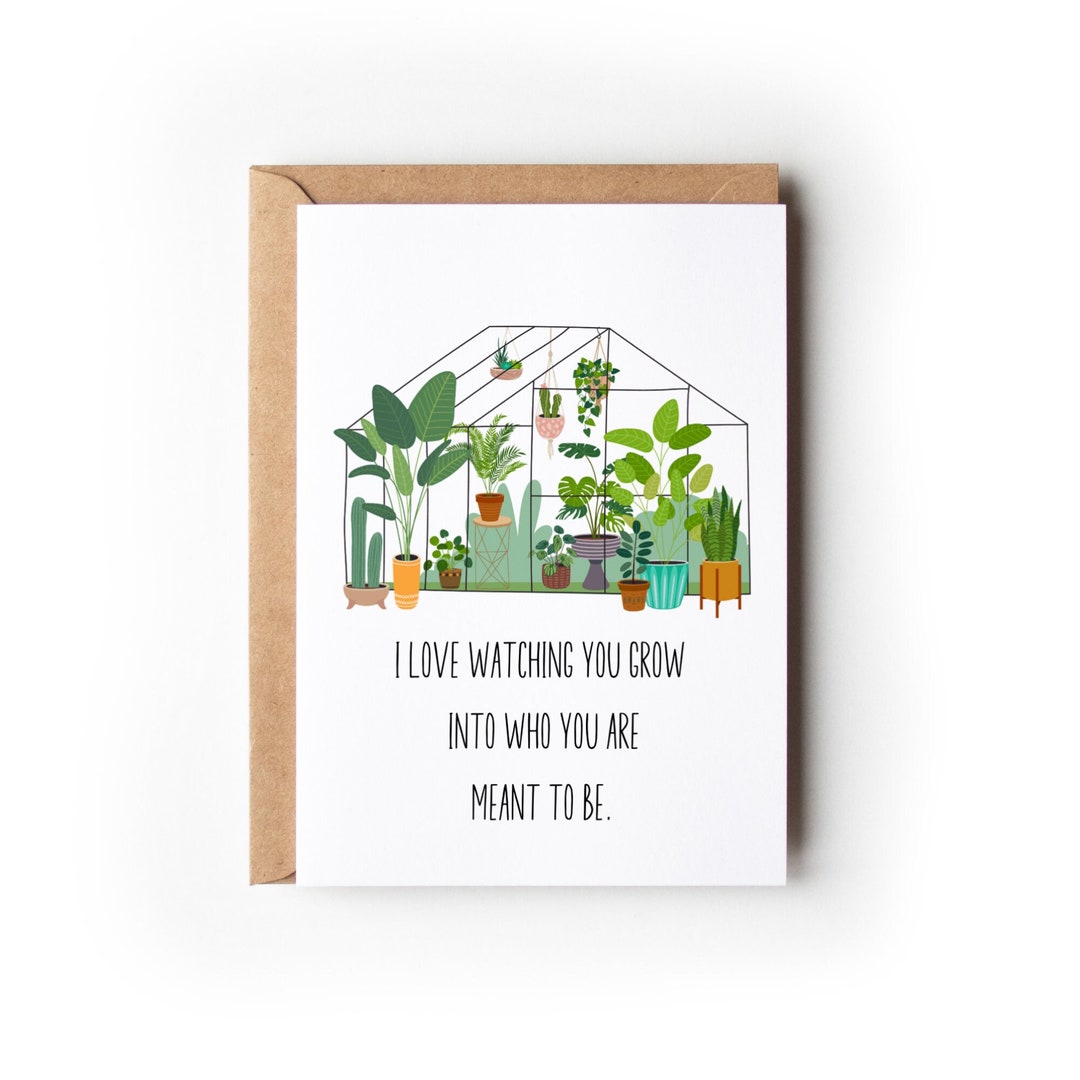 Growth Card for Friend, Encouragement Gift 5x7 Greeting Card | Keep ...