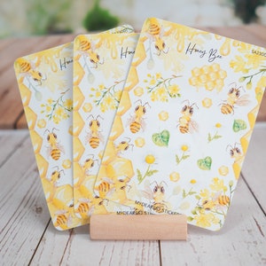 Foglio adesivi Adesivi di carta Honey Bee per pianificatori e come regalo