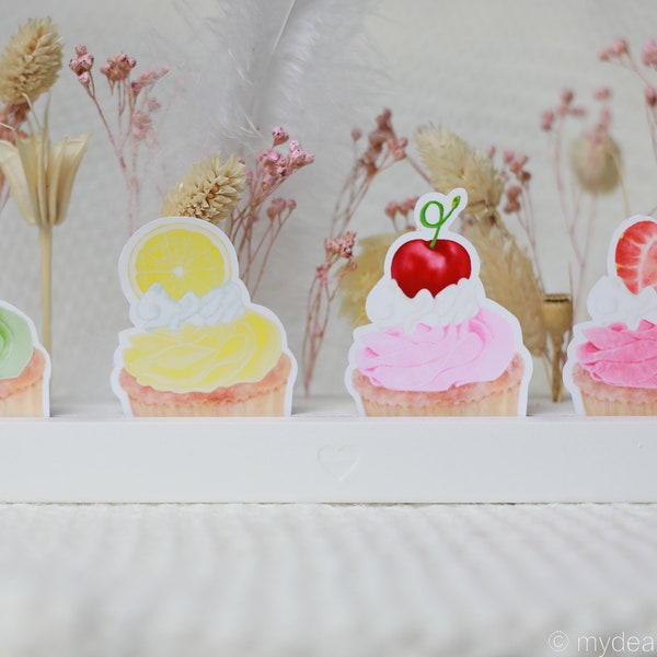 Cupcake Muffin Aufkleber Foodsticker-  Sticker