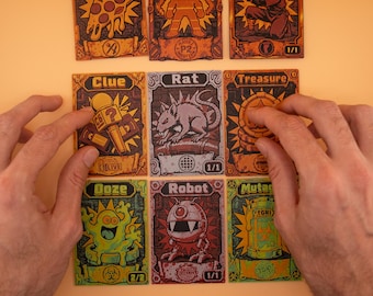 Fichas para cartas de comida, pistas, tesoros y ninjas compatibles con TMNT Precon / MTG
