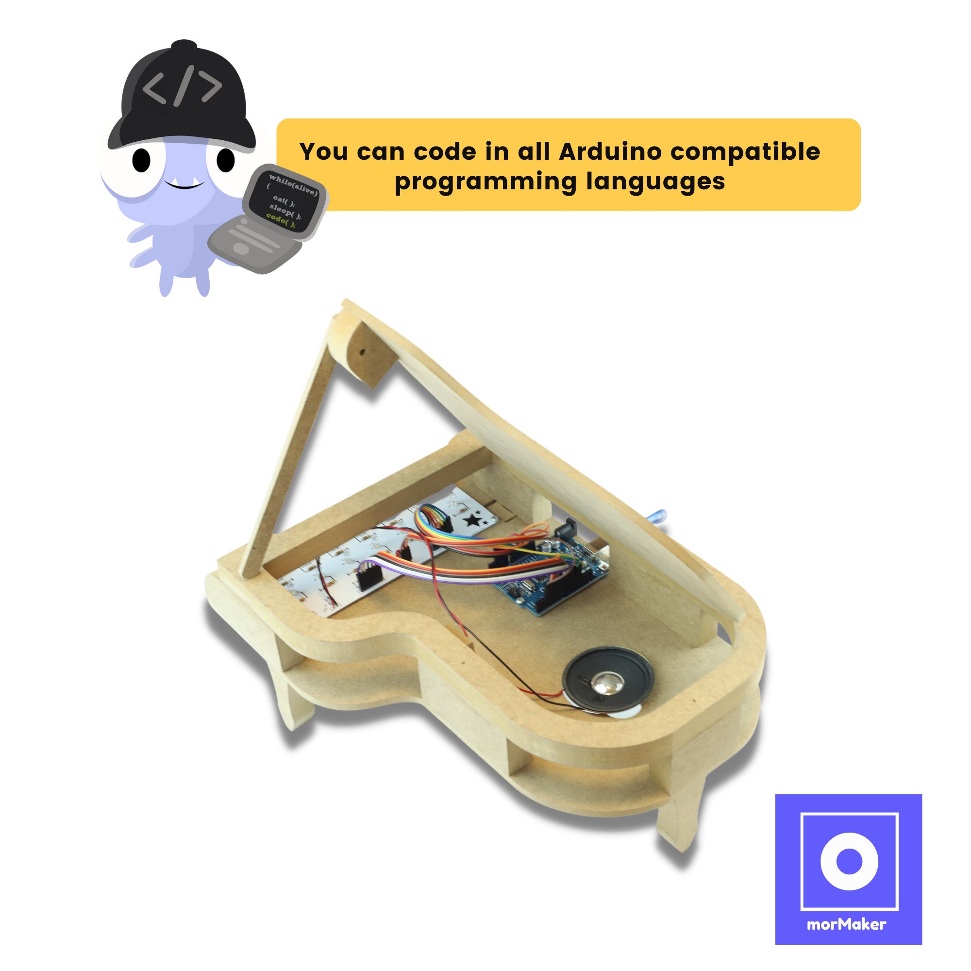 Educational DIY STEAM Arduino Sets Robotic Coding Wooden - Etsy