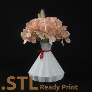 Revia Vase STL 3D Print File, Home Decor Vase for Plants and Flowers, Digital Download for 3D Printing