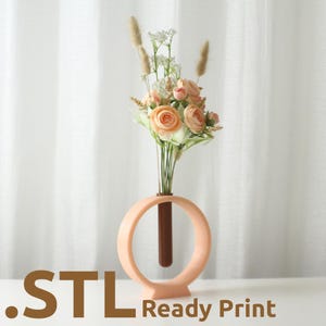 The Eclipse Vase STL 3D Print File, Home Decor Vase for Plants and Flowers, Digital Download for 3D Printing