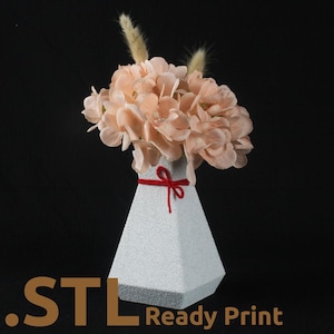 Alina Vase STL 3D Print File, Home Decor Vase for Plants and Flowers, Digital Download for 3D Printing