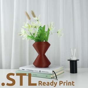 The Chrono Vase STL 3D Print File, Home Decor Vase for Plants and Flowers, Digital Download for 3D Printing