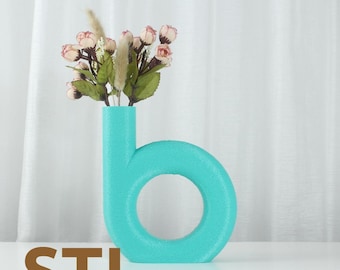 Halo - Vase STL File: Modern 3D Print Home Decor (Digital Download)