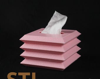 The Wipey – 3D gedruckte Taschentücherbox STL | Modernes Taschentuch Fach | Spaß & Funktionale Aufbewahrung | Digitaler Download