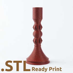 Flamia Modern Candle Holder STL: 3D Printable Table Centerpiece (Digital Download)