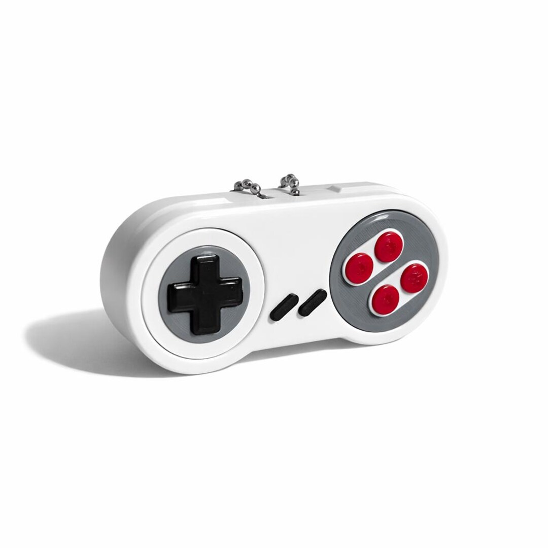 Retro SNES Game Controller Joystick Fidget Clicker Toys With Keychain ...