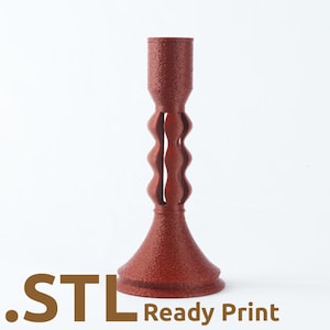 Ember Modern Candle Holder STL: 3D Printable Home Decor (Digital Download)