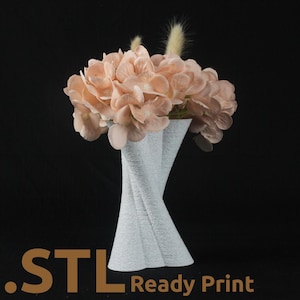The Nova Vase STL 3D Print File, Home Decor Vase for Plants and Flowers, Digital Download for 3D Printing